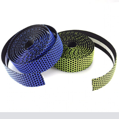 Bộ 2 Ruy Băng Quấn Silicon Ghi Đông Tay Cầm Chống Trơn Trượt Cho Xe Đạp Đua Thể Thao Đường Trường Thiết Kế Ba Chiều Tổ Ong Siêu Nhẹ Thoáng Khí Hút Mồ Hôi Cao Cấp Mai Lee