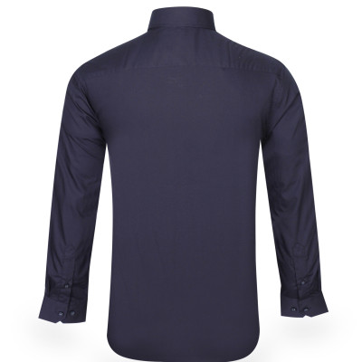 Áo sơ mi nam tay dài form tailor đen trơn Khatoco A1MD360T1-CNDE003-2501-D
