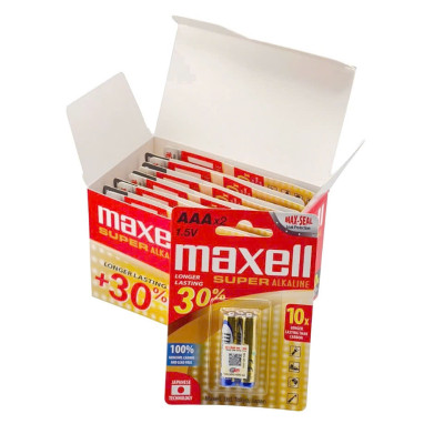 Pin Maxell Alkaline Super LR6 (AA)/ Pin tiểu 2A - Hàng chính hãng