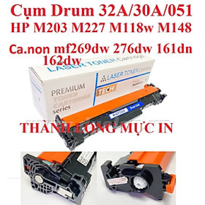 Cụm Drum 32A/30A/051 Có Chip HP M227fdw-M203dw-M118w-M148- dành cho Canon 161dn 162dw MF269dw- MF266dn-276dw Hàng chính hãng Alpha Cartridge