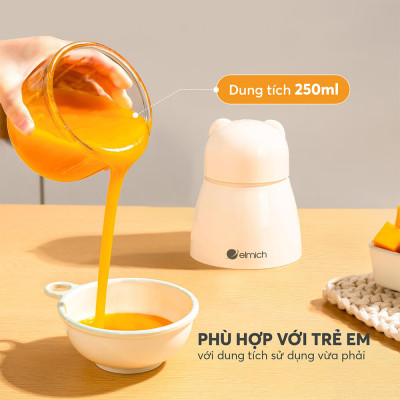 Máy xay thực phẩm Elmich CHE-8665 300ml 200W, Hàng chính hãng, 6 cánh dao, cối thủy tinh - JoyMall