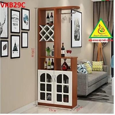 Quầy bar mini kết hợp tủ rượu VKB29C - Nội thất lắp ráp Viendong Adv