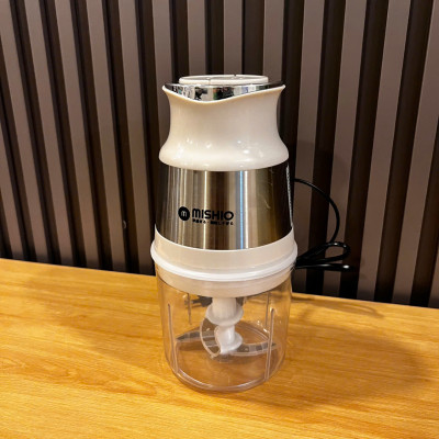 Máy Xay Mini Mishio MK389 - Dung Tích 0.8L, Xay Đồ Ăn Dặm, Gia Vị, Đồ Khô, Công Suất 250W Mạnh Mẽ - Hàng chính hãng