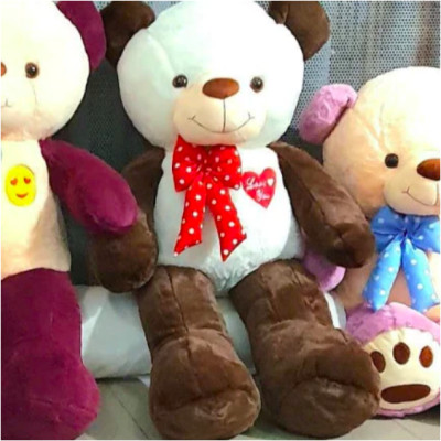 Thú nhồi bông teddy đeo nơ mặt cười đáng yêu - Size từ 85 đến 1m1 - Quà tặng gấu bông teddy êm mịn cho bé.