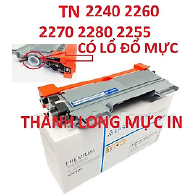 Hộp mực TN 2280 2240 2260 -Có Lổ Đổ Mực dành cho- Brother HL 2130/2240d/2250dn/2270dw/2275dw/2280dw/ MFC-7360N/7470D/7460DN/7860DW DCP-7060D Hàng chính hãng Alpha Cartridge