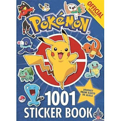 Sách - The Official Pokemon 1001 Sticker Book by Pokemon (UK edition, paperback)