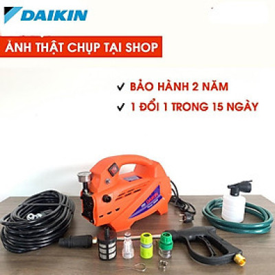 Máy rửa xe mini, Máy xịt rửa cao áp DAIKIN 2800W DK990A - Có áp chống giật + Chống cháy - Chất Lượng Tốt