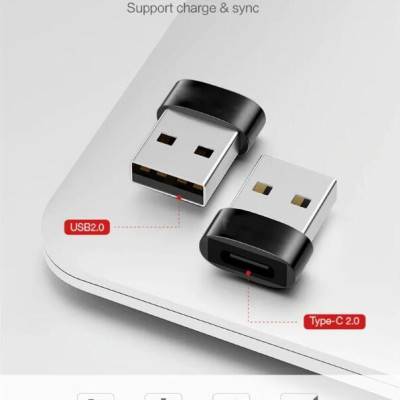 Ugreen UG50568US280TK Màu Đen Đầu chuyển đổi USB 2.0 dương sang TYPE C âm - HÀNG CHÍNH HÃNG