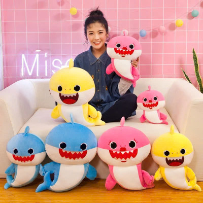 Thú nhồi bông cá mập baby shark đáng yêu - Size 30cm - Quà tặng gấu cá mập baby shark nhồi bông dễ thương - Gối ôm mềm mịn cho bé - Giao Màu Ngẫu Nhiên