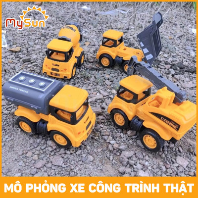 Mô hình đồ chơi xe quân sự quân đội bộ đồ xe phóng tên lửa xe rada xe bồn đồ chơi MySun