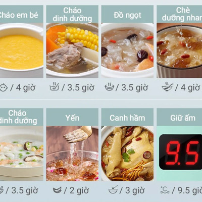 Nồi nấu chậm 2.0L Bear DDG-D20P1 - Hàng Chính Hãng