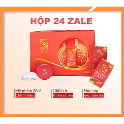 KEM DƯỠNG TRẮNG DA ZALE ĐỎ NHÂN SÂM - 01 HỘP 24 HỦ