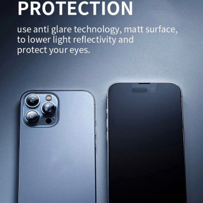 Miếng Dán Cường Lực MIPOW KINGBULL Chống Vân Tay Dành Cho iPhone 14 ProMax / 14 Pro / 14 Plus / 14 - Hàng Chính Hãng