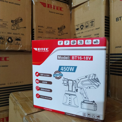 MÁY PHUN SƠN DÙNG PIN BTEC BT16-18V (450W)- HÀNG CHÍNH HÃNG