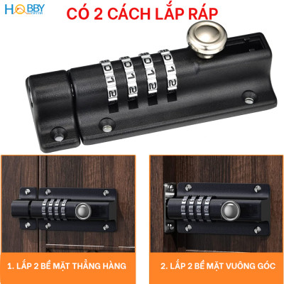 Chốt khóa số cửa ngang dùng mật khẩu tiện dụng Hobby home decor LCK