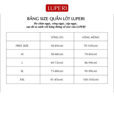 Quần Lót Nữ Lưng Cao LUPERI LU3QL744 Cạp Ren Dáng Bikini Thiết Kế Không Lằn Mông Mềm Mát Thông Thoáng An Toàn Cho Làn Da