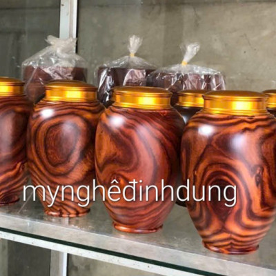 Hộp đựng trà chè bằng gỗ trắc kt cao 20x11cm 