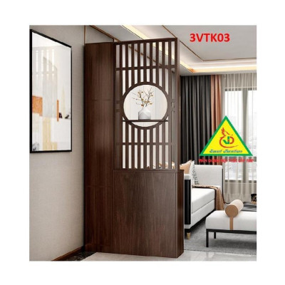 Vách ngăn phòng khách nhà bếp, Tủ kệ vách ngăn phòng 3VTK03A - Nội thất lắp ráp Viễn Đông ADV