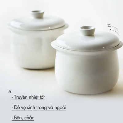 Nồi Nấu Cháo Chưng Yến Tiềm Thuốc Bắc Bear DDZ-A08T8 - Bản Tiếng Anh Có Kèm Khay Hấp Dung Tích 0.8 Lít Công Suất 200 W - Hàng Chính Hãng