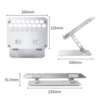 Giá đỡ laptop ORICO LST02-SV-BP-HW - Hàng chính hãng