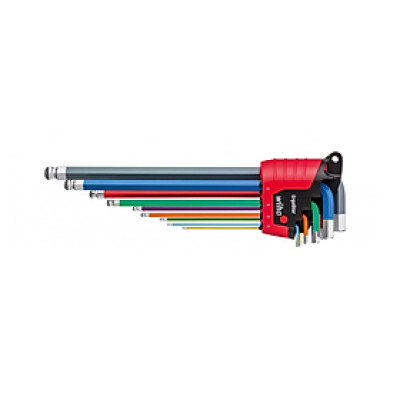 Bộ lục giác đầu bi màu Wiha 43850