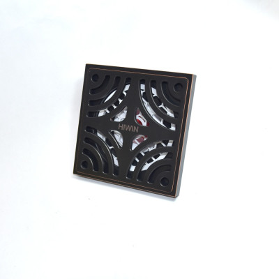 Ga Thoát Sàn chống mùi hôi bằng đồng mạ đen cá tính Hiwin FD-1129D