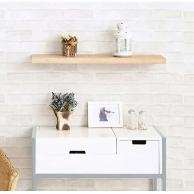 Kệ Thanh Ngang Treo Tường Vân Gỗ Sồi Gỗ Dày Nhiều Kích Thước Tundo CTKT005 KT 120x20x2.5cm