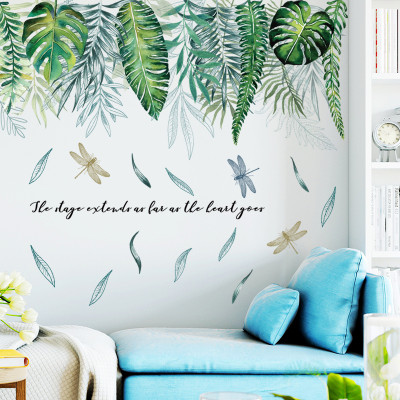 Sticker Giấy Dán Tường Decal Dán tường Mẫu Hoa Lá Cực Xinh ZH024