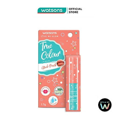 Son Dưỡng Có Màu Watsons True Color Nude Peach 1.7g