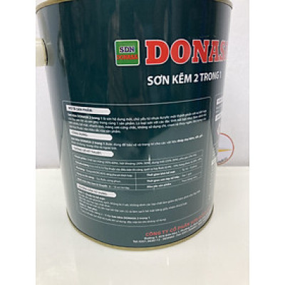 Sơn Sắt Kẽm Donasa 2 trong 1 màu DAF 3259 Xám Taiyang_3L
