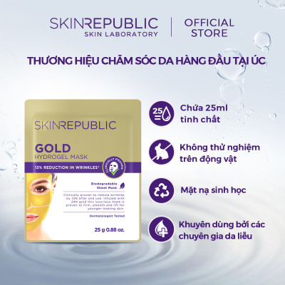 Mặt nạ dưỡng da Skin Republic Gold Hydrogel Face Mask 25ml