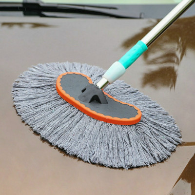 Cây Lau Rửa Xe Ô Tô Cán Dài,Sợi Lau Mềm - Chổi Dài