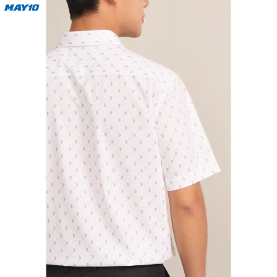 Sơ mi nam cộc tay May10 form RegularFit mã 010124195ONGB AH389