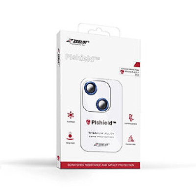Dán Cường Lực Bảo Vệ Camera dành cho iPhone 13/13 Mini ZEELOT PIshield Titanium Alloy Viền Màu - Hàng Nhập Khẩu