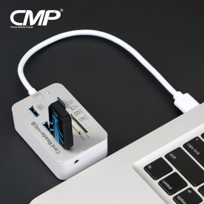 Cáp USB 3.0 to Hub Usb + Card reader All in One - Hàng Nhập Khẩu