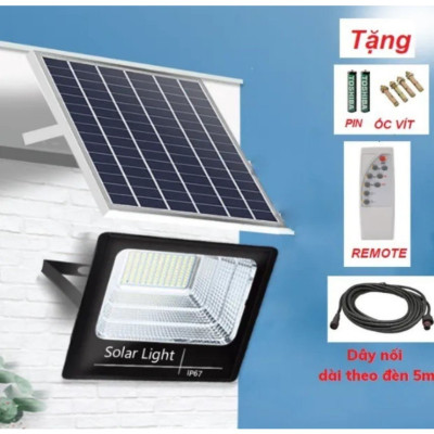 Đèn Led Tích Hợp Năng Lượng Mặt Trời, Siêu Chống Nước Và Chịu Lực Tốt công suất 500W