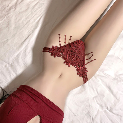 Quần lót nữ sexy mix bông hoa tua rua gợi cảm