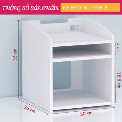 Kệ để máy in gỗ hiện đại SMLIFE Pisbul