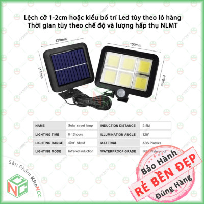 (Tiết Kiệm) Đèn Năng Lượng Mặt Trời KhoNCC Hàng Chính Hãng - Chiếu Sáng Sân Vườn - Hẻm Trọ - Cầu Thang - Tiết Kiệm Điện - Thân Thiện Môi Trường - KLM-DNLMT5M