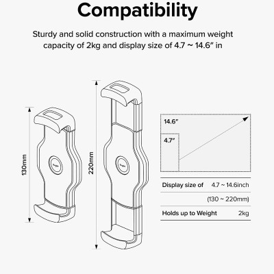 Giá đỡ cho điện thoại, máy tính bảng RINGKE Floor Stand Holder - Hàng Chính Hãng