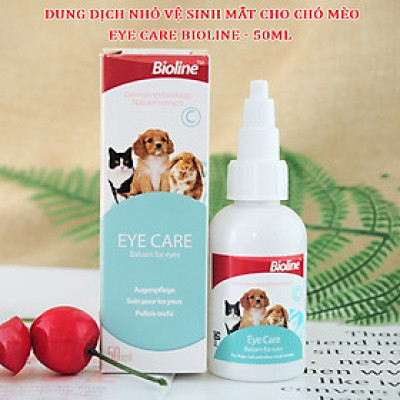 Dung Dịch Nhỏ Vệ Sinh Mắt Cho Chó Mèo Bioline Eye Care 50ml 