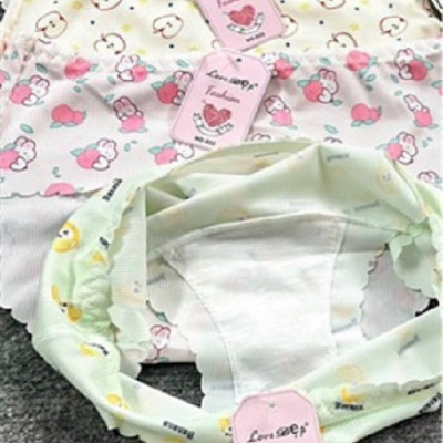 Combo 5 quần lót nữ su tăm Love Đẹp 023 – Họa tiết dễ thương, co giãn 4 chiều, không lằn