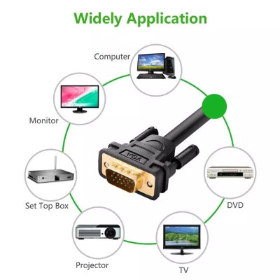 Ugreen UG11640VG101TK 8M màu Đen Cáp tín hiệu 2 đầu VGA - HÀNG CHÍNH HÃNG