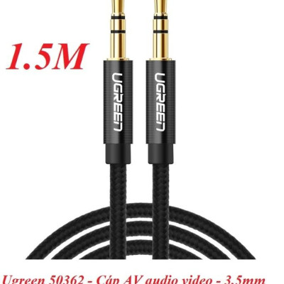 Ugreen UG50362AV112TK 1.5M màu Đen Cáp âm thanh 2 đầu 3.5mm dương - HÀNG CHÍNH HÃNG