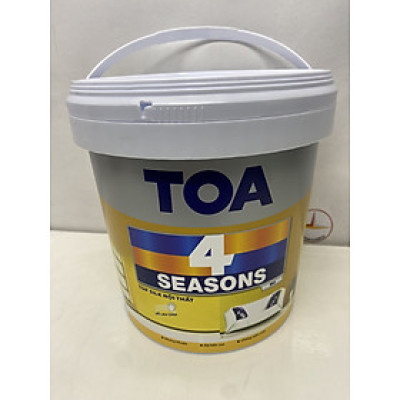 Sơn nước Toa 4 Season Top Silk dễ lau chùi nội thất màu xanh da trời 7411 _5L