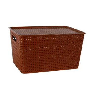 Combo 3 giỏ han quốc có nắp đậy Song Long- cỡ trung (40 x 28 x 17)- màu ngẫu nghiên