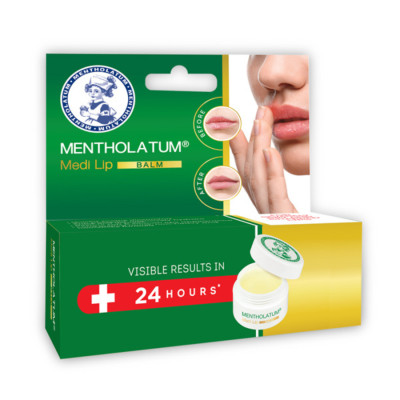 Son dưỡng môi dạng sáp chuyên biệt dành cho môi khô, nứt nẻ Mentholatum Medi Lip Balm 7g