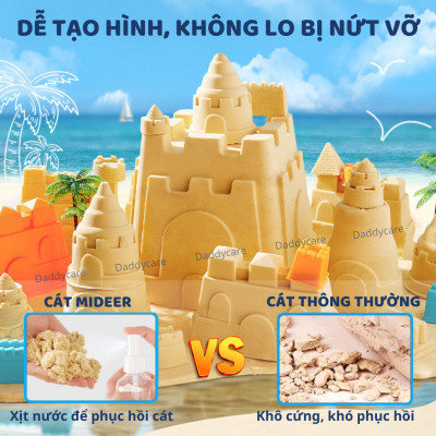 Cát động lực cho bé kèm khuôn chính hãng Mideer Magic Sand Play Set Kinetic sand