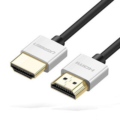 Ugreen UG30477HD117TK 1.5M màu Bạc Cáp tín hiệu HDMI chuẩn 2.0 sợi siêu nhỏ cao cấp - HÀNG CHÍNH HÃNG