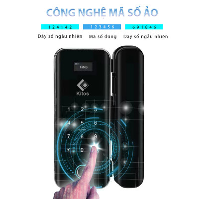 Khóa vân tay cửa kính lùa Kitos KT-GL50